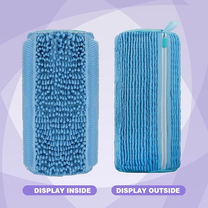 Shoe Washing Machine Bag Deep Clean 2pc Reusable Shoe Cleaning Bags Laundry Shoe Bag for Washer and Dryer Includes 2 Storage Dust Bags for Sneaker Tennis Shoes With Self-locking Zipper Blue