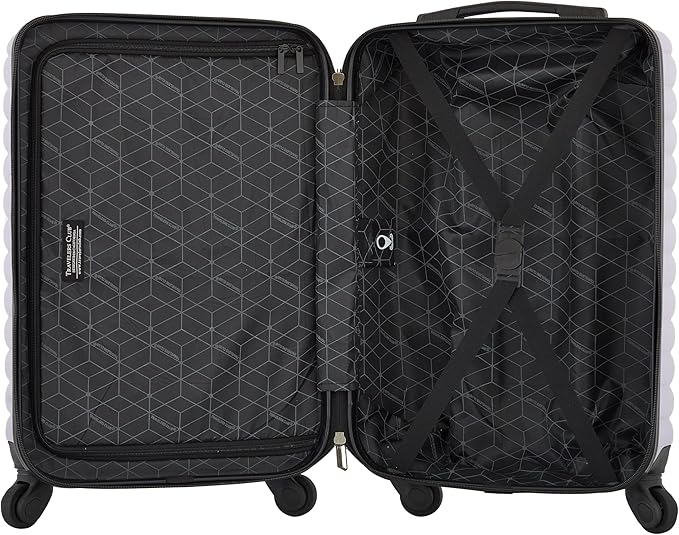 Travelers Club 22-Inch Gilroy Rolling Hardside Carry-On Luggage, Heirloom Lilac