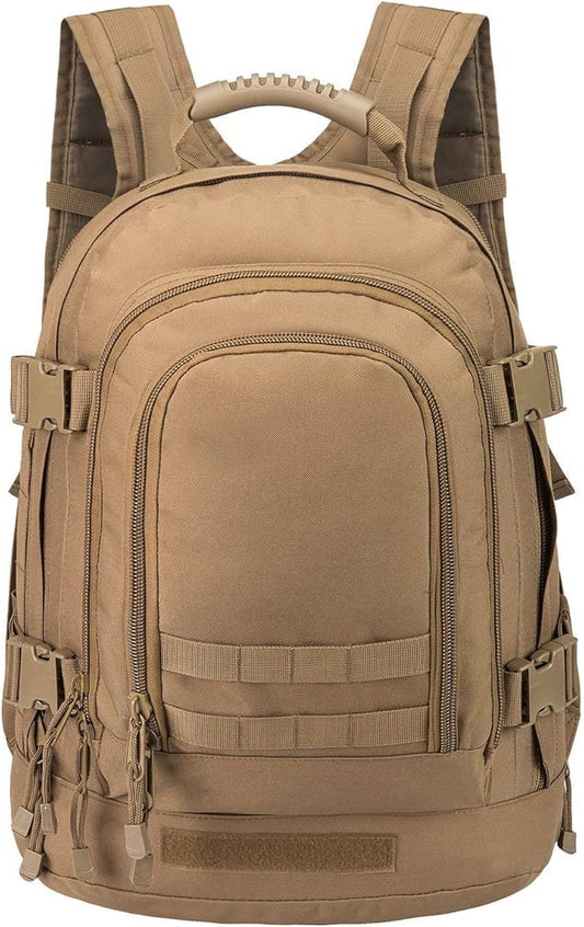 Greencity Laptop Backpacks Tactical 3 Day Expandable Bug Out Bag Classic Case Travel Hiking，Coyote