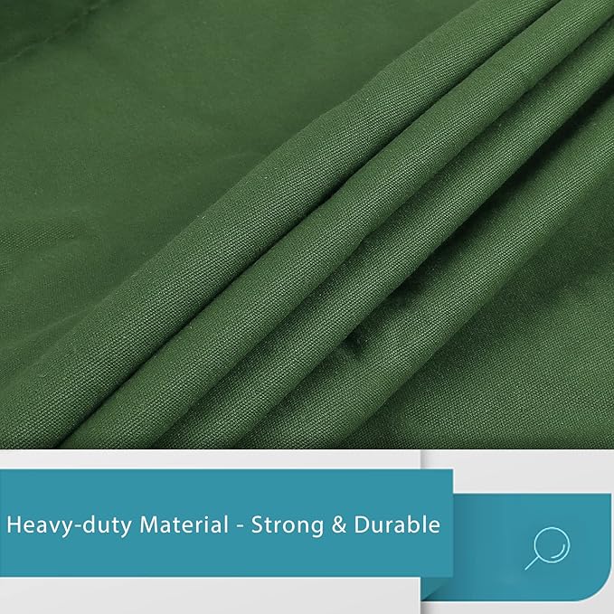 LOLOMLO Extra Large Canvas Laundry Bags with Handles & Drawstring Closure, Heavy Duty Tears Resistant Clothes Storage Travel Bags,25.5"x34",Army Green