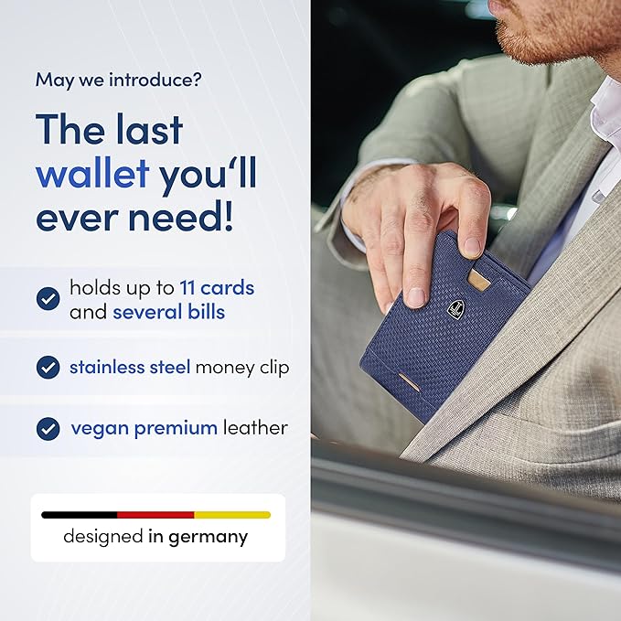 TRAVANDO Mens Wallet with Money Clip AUSTIN RFID Blocking Bifold Credit Card Holder for Men with Gift Box