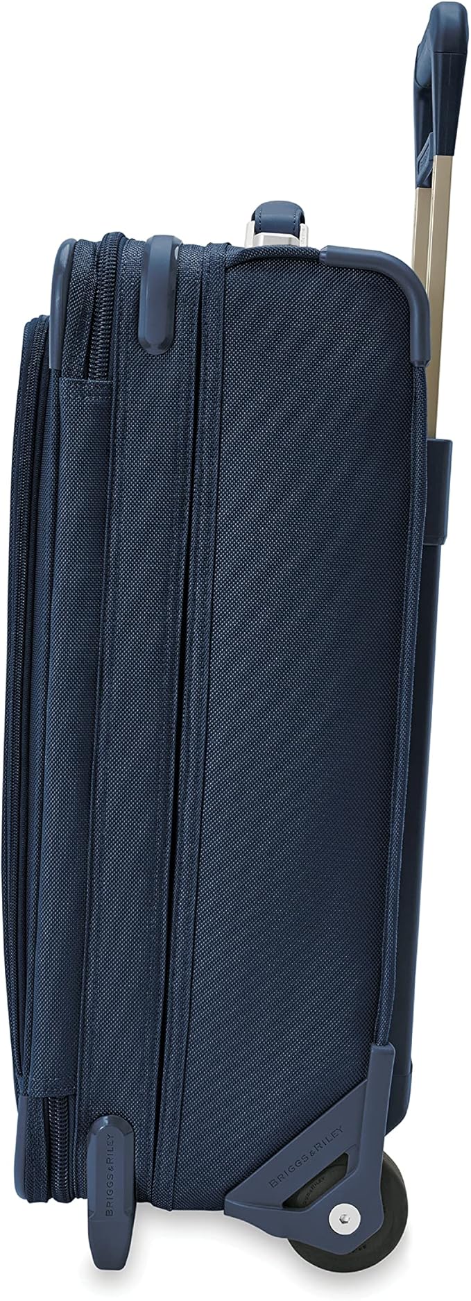 Briggs & Riley Essential 22" 2-Wheel Expandable Carry On - Luggage for Travel, Suitcases with Wheels, Softside Rolling Bag for Men & Women, Self-Repairing Zipper - Baseline Collection, Navy
