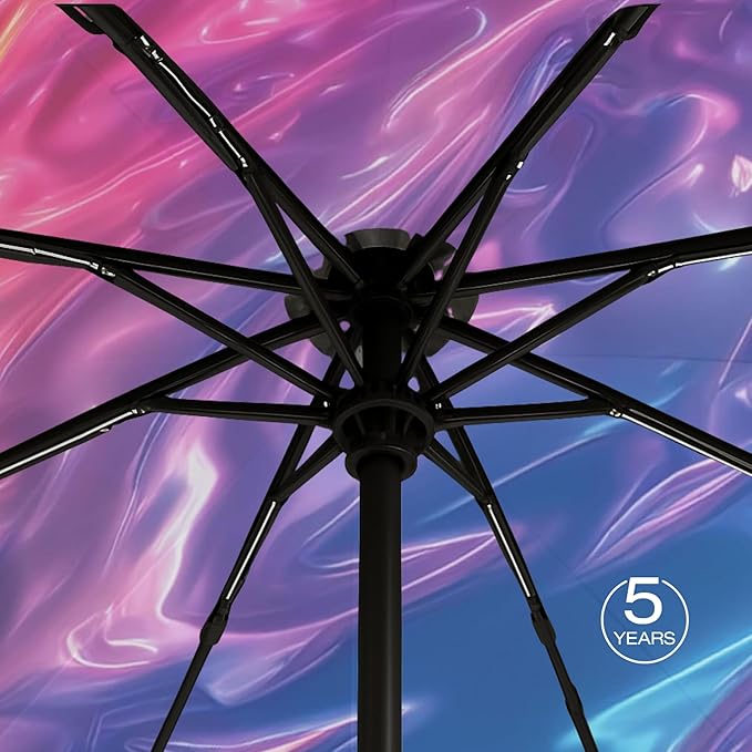 Knirps A.200 Medium Duomatic Windproof Umbrella for Adults – Automatic Open Close 38.5" Canopy, Travel Case Included