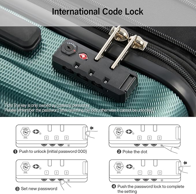 Hanke Expandable Hardshell Luggage Sets 3 Piece Extra Large Suitcases with Lock,28 Inch Luggage with Spinner Wheels, PC Travel Suitcase for Women Men 20 24 29Inch,Blackish Green