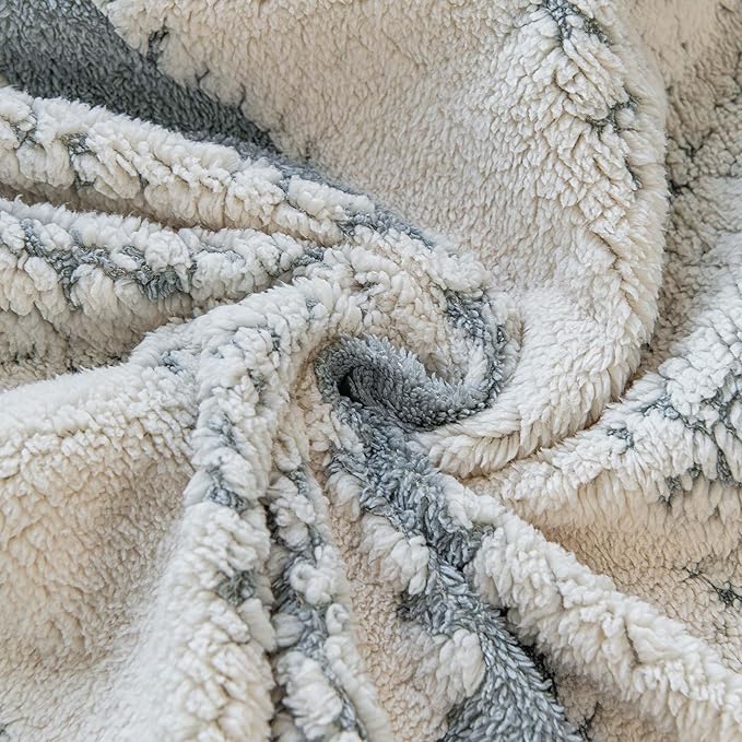 Sherpa Fleece Couch Cover for 3 Cushion Sofa, Gray, 71" x 134" - Pet Proof Sofa Covers Heavy Duty Scratch Resistant Pet Friendly Furniture Cover - Easy Install, Machine Washable
