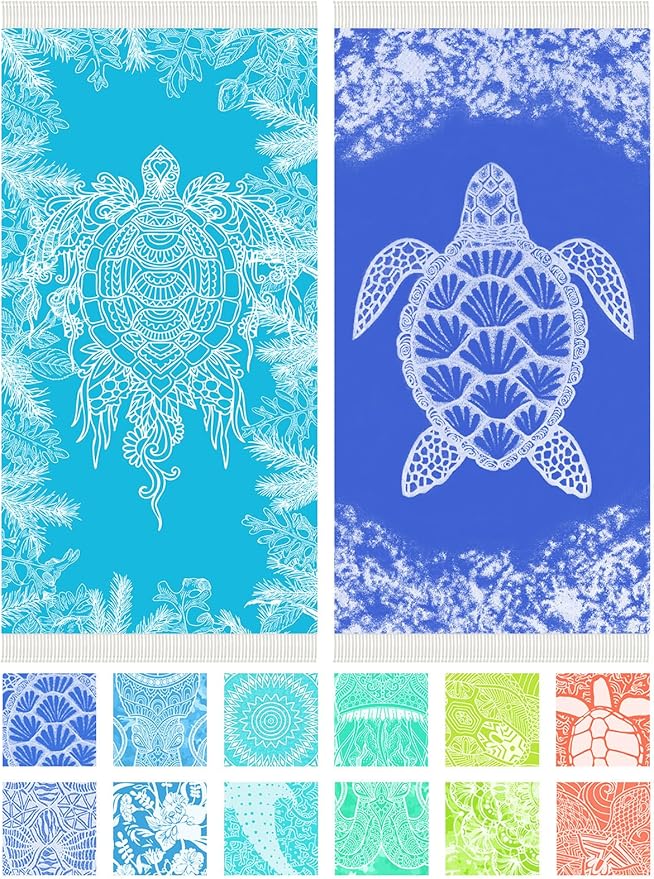 Thin Turkish Beach Towel Lightweight Soft Cotton Extra Large XL Oversized Sand Free Sandproof Absorbent Quick Dry Towels Cloud Bath Pool Travel Compact Essentials Accessories for Adult Gifts