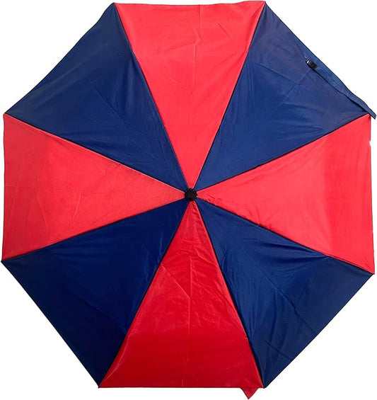 Topsy Turvy Compact Umbrella for Sports Games, Travel, Rain, UV Protection, & Everyday Use, Team Colors