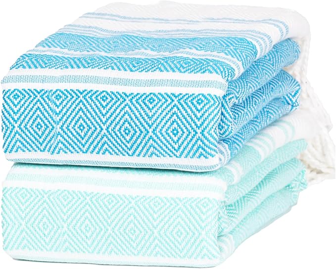 Thin Turkish Beach Towel Lightweight Soft Cotton Extra Large XL Oversized Sand Free Sandproof Absorbent Quick Dry Towels Cloud Bath Pool Travel Compact Essentials Accessories for Adult Gifts