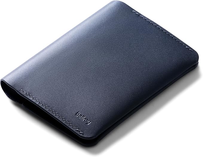 Bellroy Passport Cover (slimline travel wallet/pouch with card slots and space for cash plus travel documents) - Navy