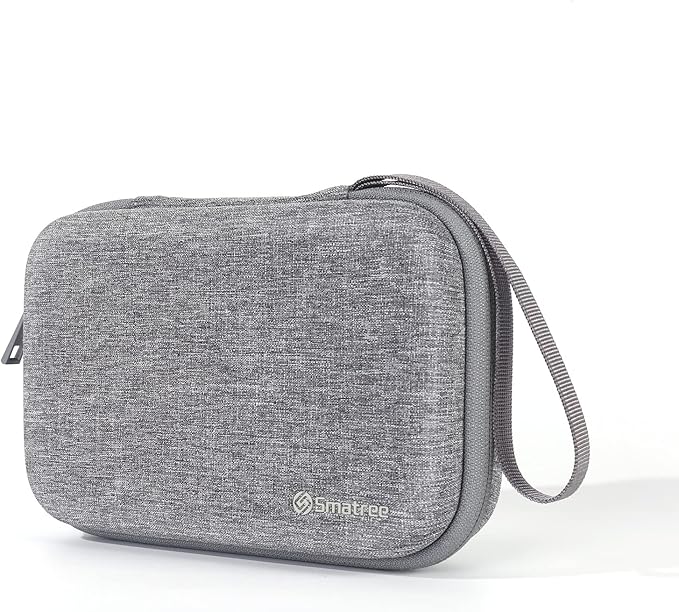 Smatree Hard Case for Apple Magic Mouse, Magsafe Charger, AC Adapter, USB Cable, Pencil, Electronic Accessories Storage Case for Macbook, Small Bag - Grey