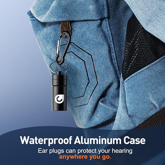 High Fidelity Concert Ear Plugs, Noise Cancelling Silicone Ear Plugs 2 Pairs Great for Concerts Loud Music, Musicians, Motorcycles, Airplanes, Raves, Hearing Protection -23 dB