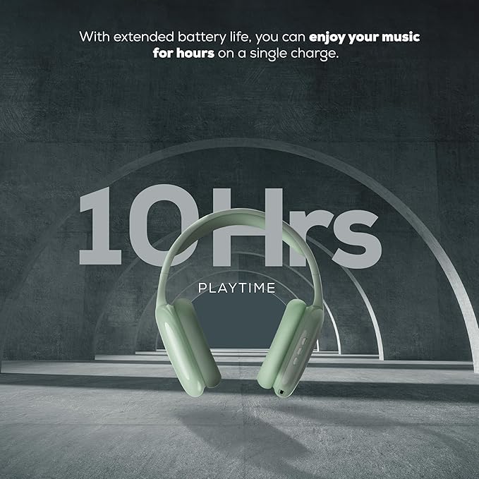 Gabba Goods Wireless Over Ear Bluetooth Headphones with Microphone - Wireless Headset -Noise Reduction - Bluetooth, Wired,Built in Micro SD for Travel, Home, Work TV,PC,Gaming,Cellphone (Mint)