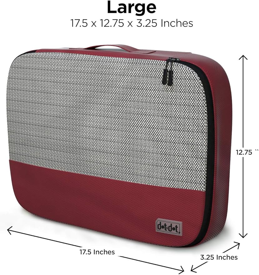 Large Packing Cubes for Suitcases - 5 Pcs set of Packing Cubes for Travel Carry on Suitcase Organizer Bags - Travel Cubes Organizer Bags for Luggage