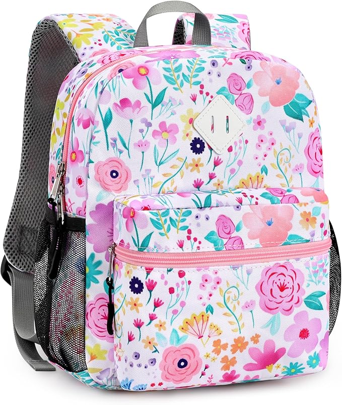 STEAMEDBUN Toddler Backpack for Boys 2-4,Flower Preschool Backpack for Baby Daycare,Mini
