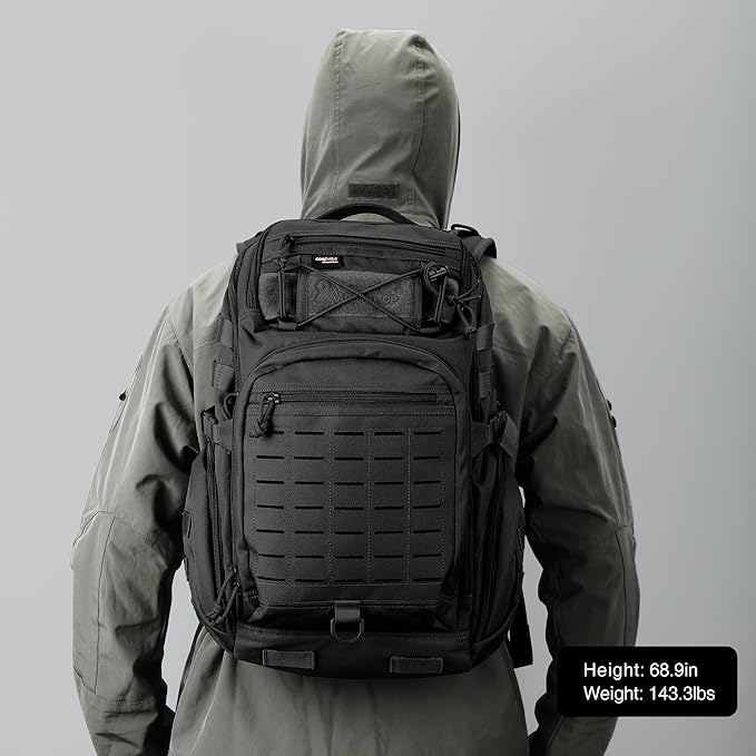 Mardingtop 30L Molle Military Backpack, Tactical Backpack for Men, Cordura Backpack for Hiking,Camping,Trekking