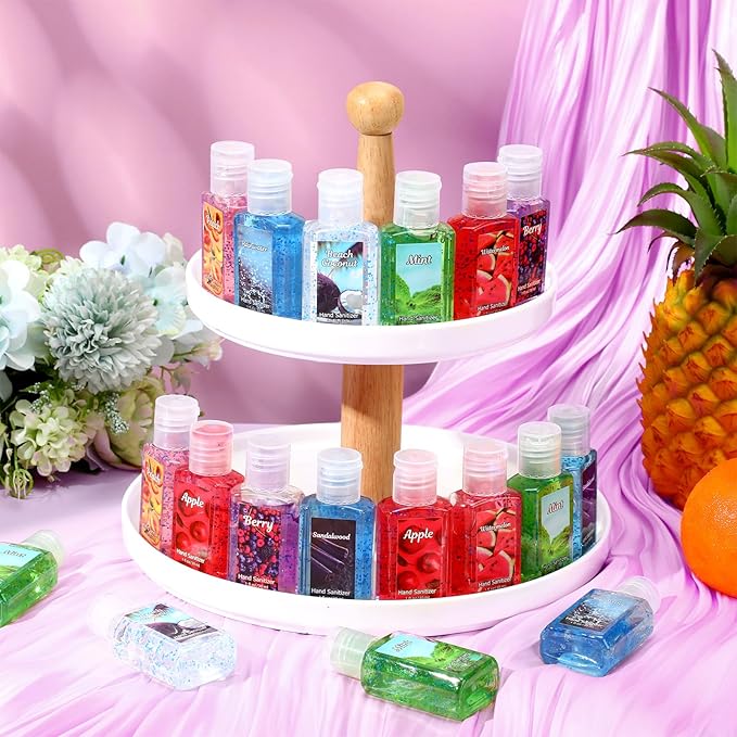 Frienda 24 Pcs Mini Hand Sanitizers Bulk Travel Size Scented Hand Sanitizers 1 Fl oz Lavender Vanilla Assorted Floral Scents for Guests Christmas Stocking Stuffers Nurse Coworker Teacher Office Gifts