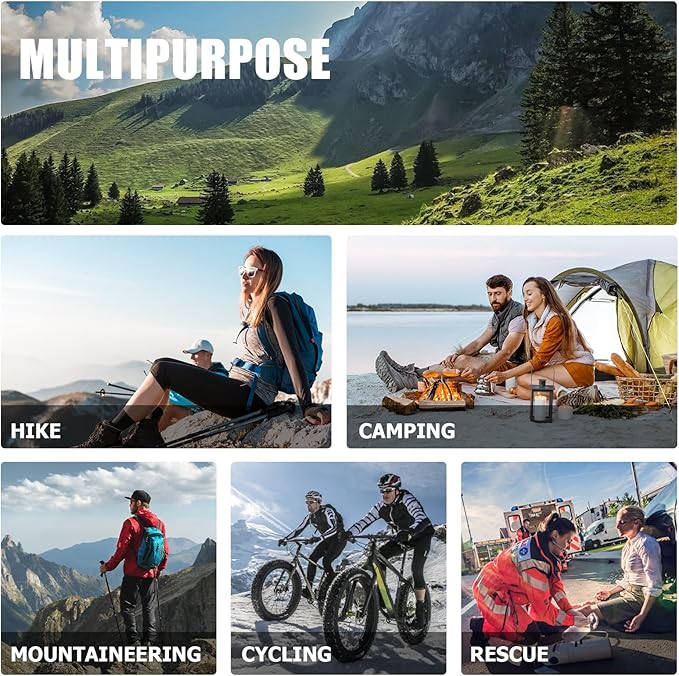 33oz Collapsible Water Bottles, 6-Pack Reusable Travel Foldable Water Bottles for Hiking Camping Running Bike, BPA-Free Water Bottle