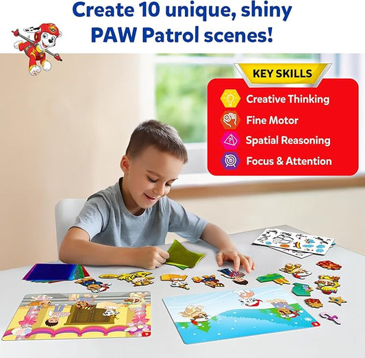 Skillmatics Foil Fun - PAW Patrol, Mess-Free Art & Craft Kits for Kids, DIY Creative Activity, Travel Toys, Christmas Gifts for Fans of Chase, Marshall, Skye, Girls, Boys, Ages 4, 5, 6, 7, 8 and Up