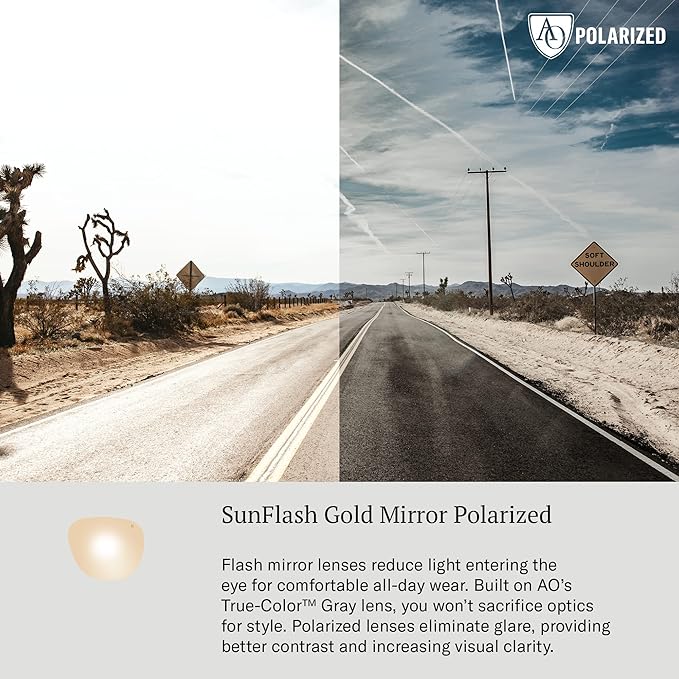 Americal Optical Original Pilot Nylon Lenses Sunglasses | AOLite Nylon Lenses | Polarized and Non-Polarized Available