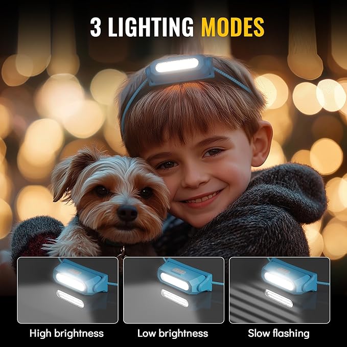 LED Camping Essentials, Battery Powered LED Camping Lantern & Headlamp Sets, Multiple Purposes Tent Light for Camp, Hiking, Emergency, Backpacking, Indoor/Outdoor,Gift for Kids