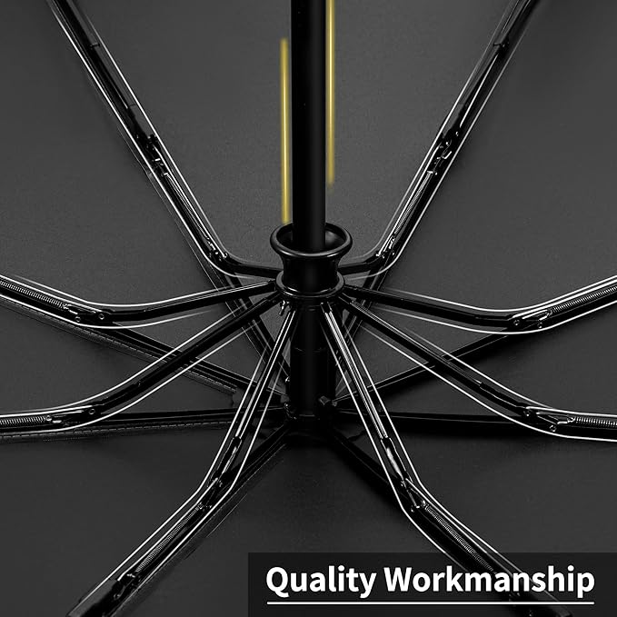 Seniny Windproof Travel Umbrella, Automatic Umbrellas for Rain, Portable & Compact Umbrellas for Backpack, Strong UV for Protection, Folding Small Sun Umbrella for Car, Walking
