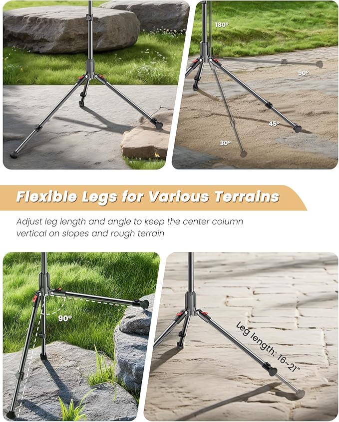 CAMBOFOTO 84" Phone Tripod, Tall Tripod Stand for Selfies with Flexible Gooseneck & Remote, Compatible with iPhone Android, Travel/Gopro/Ring Light/Webcam/Video Recording/Vlogging