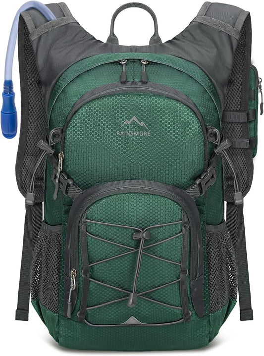 Hydration Backpack with Water Bladder, 18L Lightweight Hiking Backpack for Women&Men Small Insulated Hydration Water Pack for Hiking, Running, Cycling, Biking