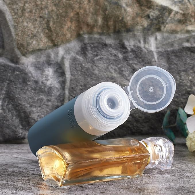 23 Pack Travel Bottles for Toiletries, TSA Approved Travel Shampoo Bottles, Silicone Travel Containers for Toiletries, Leak Proof Refillable Travel Essentials for Liquids Shampoo and Conditioner