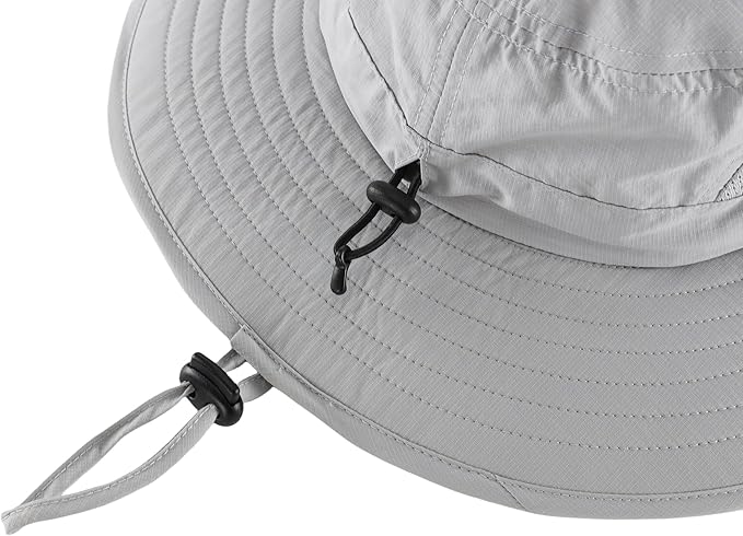 Connectyle Outdoor UPF50+ Men's Sun Hat Foldable Wide Brim Bucket Hat for Fishing Hiking Gardening Breathable Safari Hat