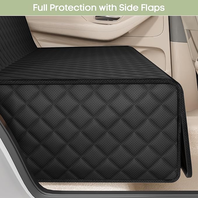 Dog Car Seat Cover for Back Seat, Waterproof Pet Bench Seat Cover for Dogs, Scratchproof Nonslip Reat Seat Protector for Cars, Trucks, SUVs