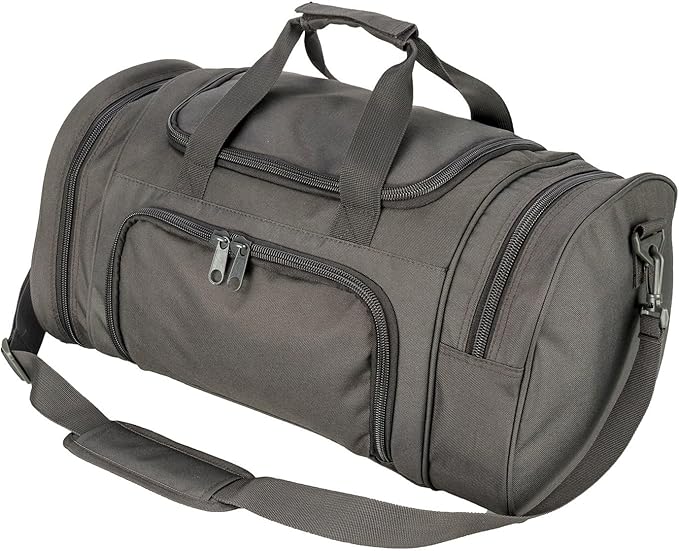 Gym Bag Duffle Bags for Men Women with Shoes Compartment Sport Weekend Travel Overnight Carry On Bag for Tactical Military Travel Work Out Bags (Grey)
