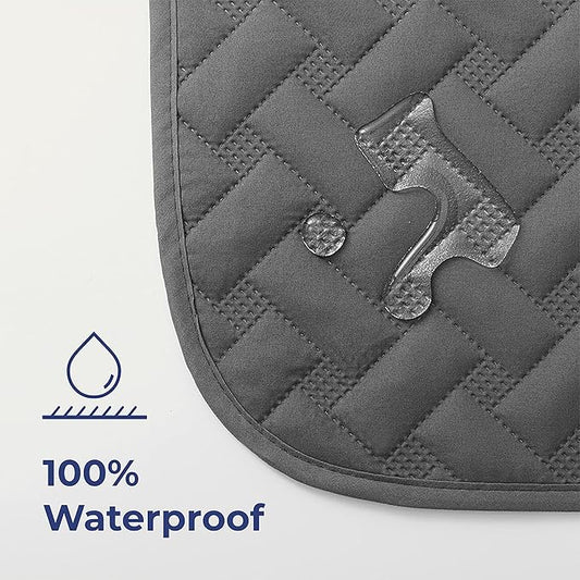 gogobunny 100% Double Sided Waterproof Dog Blanket Soft Pet Bed Cover Reversible Protect Furniture Couch Sofa Car for Puppy Cat Kids (Dark Grey/Light Grey, 40x50 Inch (Pack of 1))