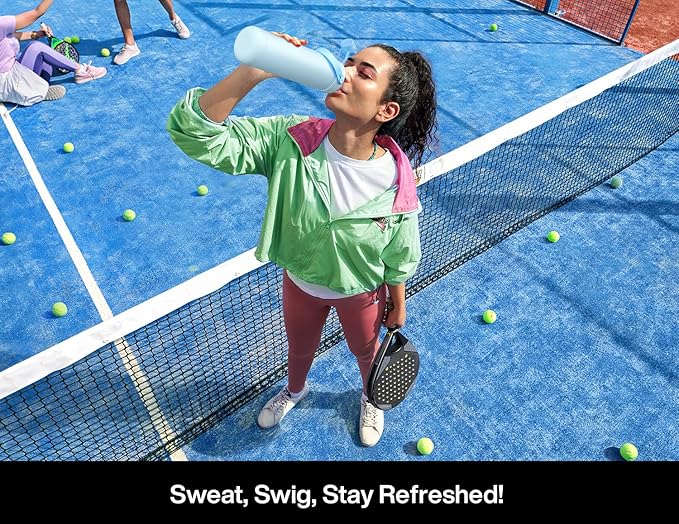 POWCAN 26 oz Insulated Water Bottle with 2-in-1 Straw and Spout Lid, Keep Cold 24H, Leak-Proof, Fits in Car Cup Holder, Stainless Steel Water Bottle for Sports, Travel, and School (Twilight Cosmos)