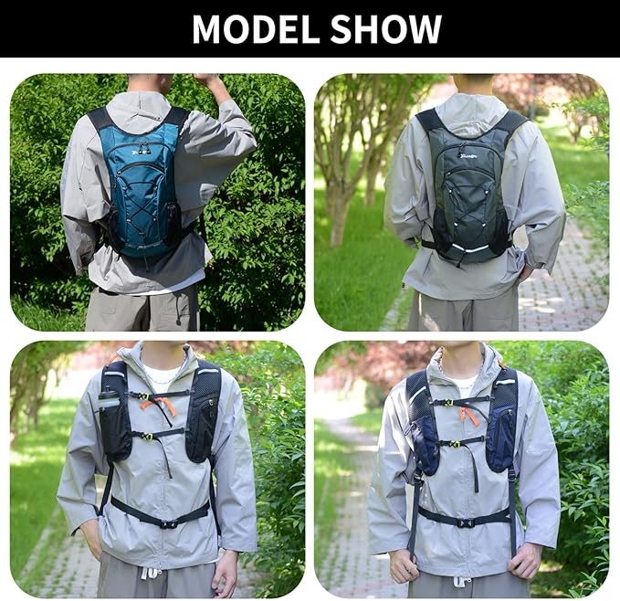 DOJUNS Hiking Backpack Lightweight Travel Backpack 20L Waterproof Hiking Daypacks Camping Backpack for Men Women (gray)