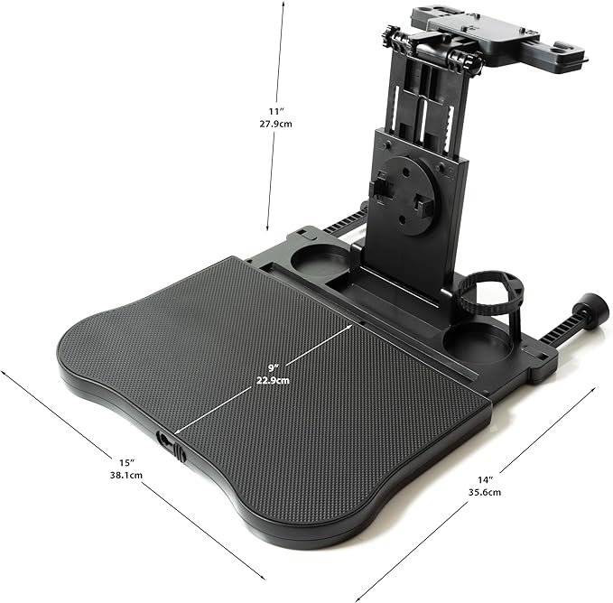 B1bee Foldable Car Seat Tray Table – Adjustable Back Seat Organizer for Kids & Adults, Ideal for Travel, Work, and Meals – Supports Up to 44 lbs