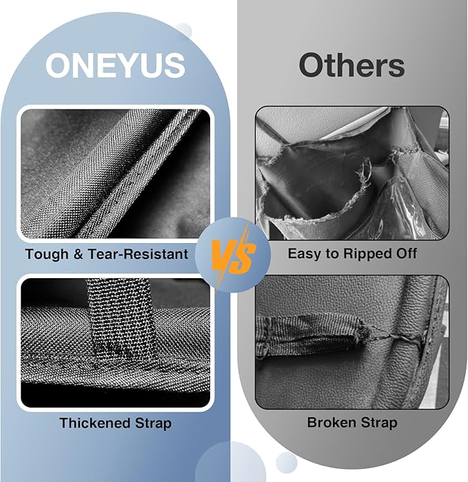 Car Backseat Organizer with Table Tray(2-Pack) 9 Storage Pockets Backseat Car Organizer and storage with Tablet Holder, Kick Mats Back Seat Cover for Kids family Road Trip Essentials Travel