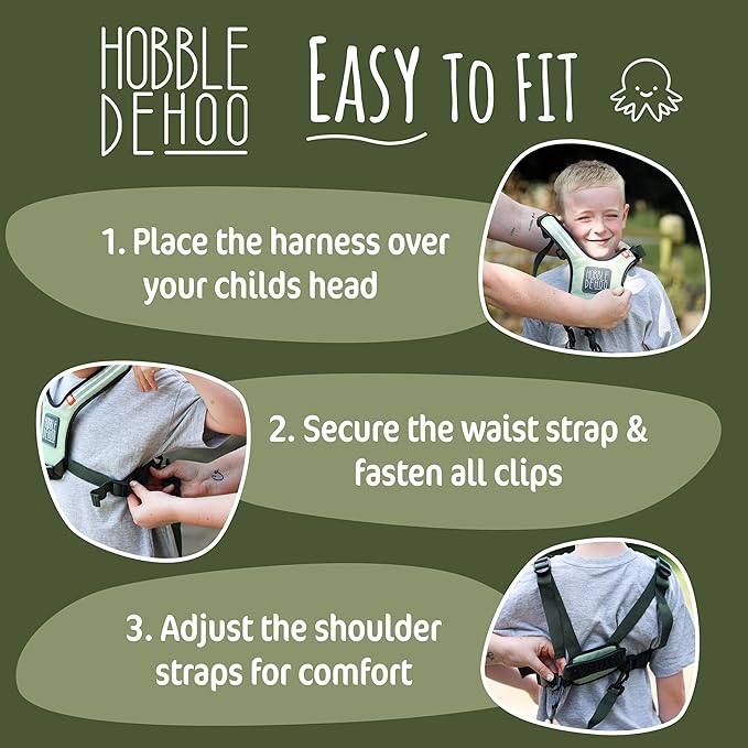 Hobble De Hoo Child Safety Harness | Premium Adjustable Toddler & Kids Harness Ages 2–7 | Autism Support