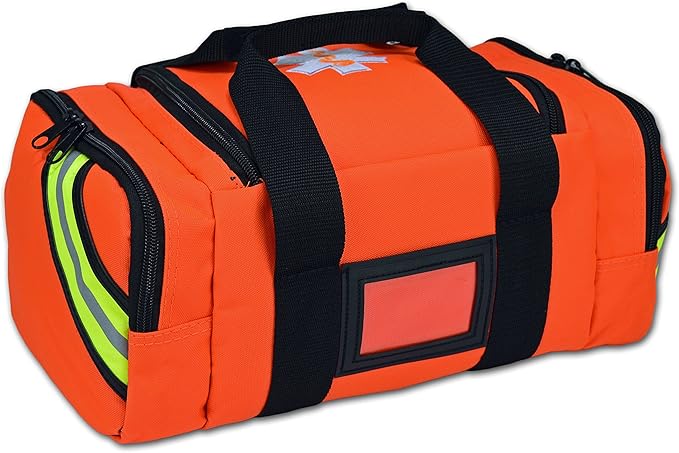 Lightning X Value Compact Medic First Responder EMS/EMT Stocked Trauma Bag w/Basic Fill Kit A - Orange
