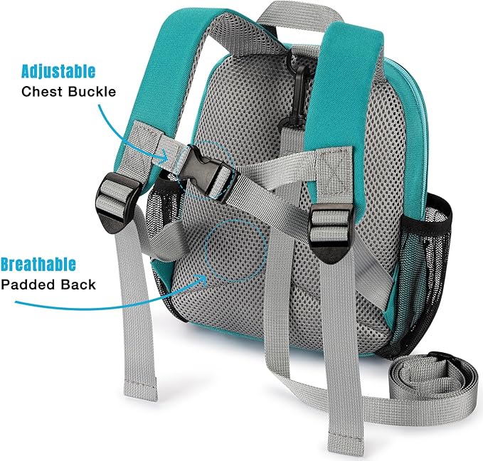 STEAMEDBUN Toddler Backpack Leash for 1-3: Backpack with Leash for Boys Girls - Anti-Lost Harness Backpack for Walking