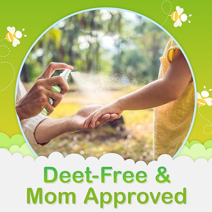Ms. Pixie's Mosquito Spray, DEET-Free Insect Repellent for Skin & Outdoor Protection, 6 oz (180mL)