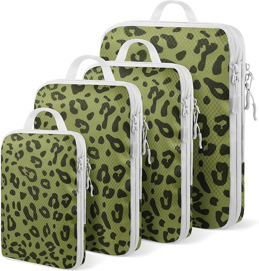 4-Piece Packing Cube Set - Lightweight Luggage Organizers for Travel, Vacation and Suitcases - Durable Accessories with Compression