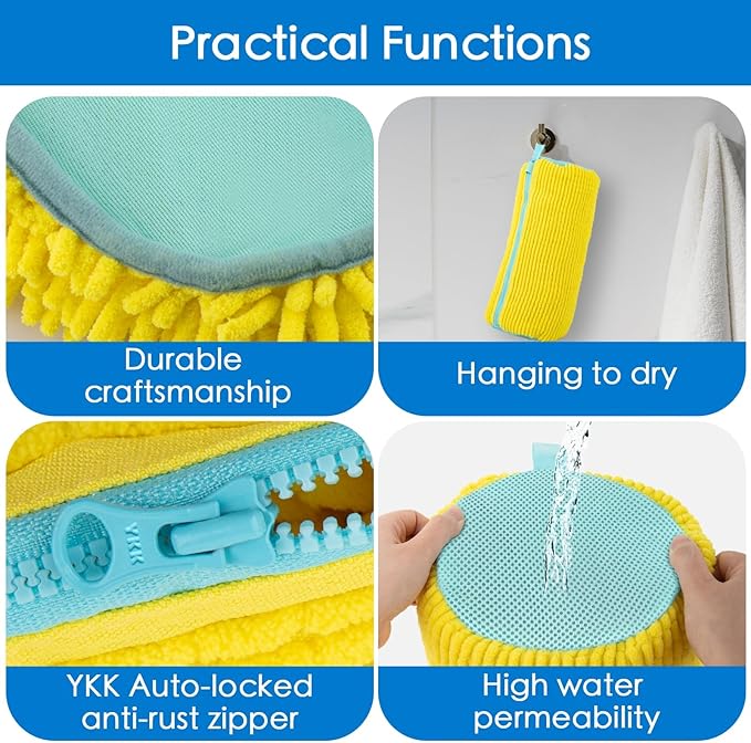 Shoe Washing Machine Bag & Laundry Shoe Bag Set, Reusable Zippered Shoe Cleaning Bag for Sneakers - Includes Mesh Laundry Bags(1PCS + 1PCS Yellow)