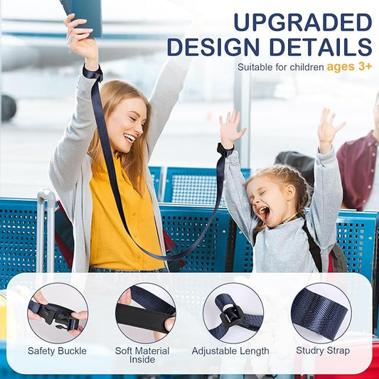 Secure Wrist Leash Harness for Older Children with Autism Special Needs ADHD, Escape Proof Wrist Leash with Adjustable Tether and Lock Buckle, Child Elopement Leash