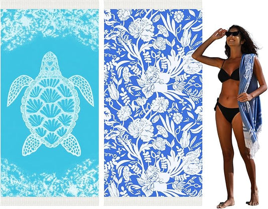 Thin Turkish Beach Towel Lightweight Quick Dry Absorbent Cotton Bathroom Bath Pool Swim Towels Extra Large Oversized Sand Free Beach Accessories Essentials Cloud Gifts for Adult