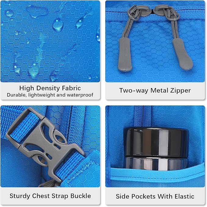 LARIPOP Hydration Backpack, 18L Hiking Backpack with 2L Water Bladder, Lightweight Water Pack for Cycling, Hiking, Biking