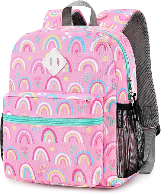 STEAMEDBUN Toddler Backpack for Boys 2-4,Rainbow Preschool Backpack for Baby Daycare,Mini