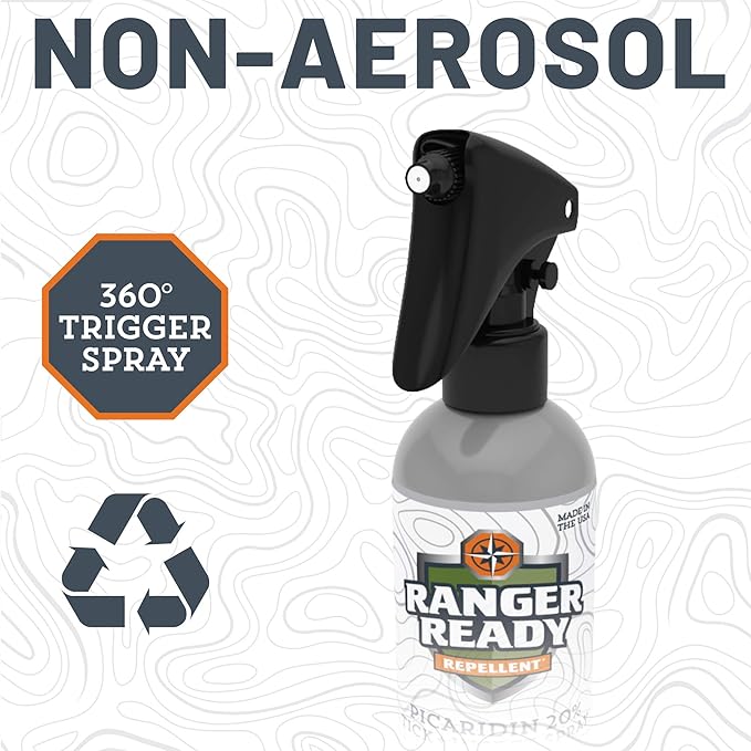 Ranger Ready Repellents Picaridin 20% Tick & Insect Repellent, Night Sky Scent Deet-Free Bug Spray, 8 Oz. (Pack of 3)