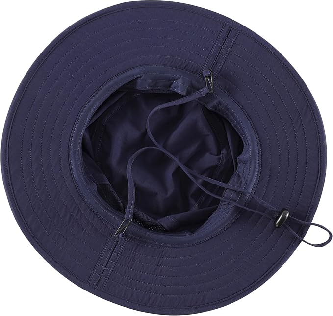 Connectyle Outdoor UPF50+ Men's Sun Hat Foldable Wide Brim Bucket Hat for Fishing Hiking Gardening Breathable Safari Hat