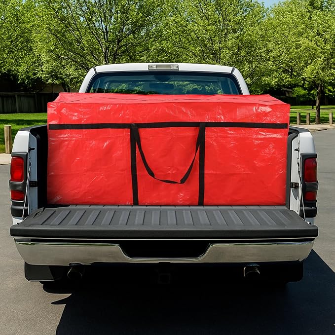 4 Pcs 176 Gallon Large Moving Bags with Zipper and Handles Foldable Storage Duffle Bags Heavy Duty Extra Large Totes for College Dorm Travel Clothes Blankets Bedding Moving (Red)