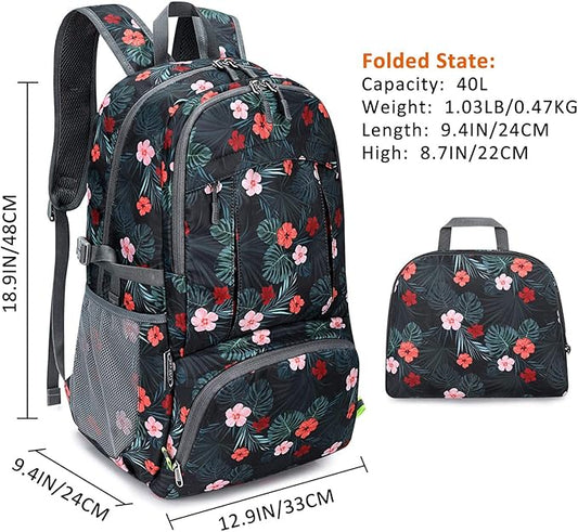 G4Free 40L Lightweight Packable Hiking Backpack, Waterproof Travel Daypack